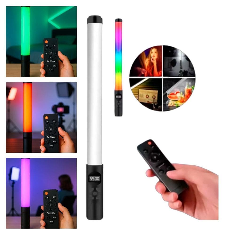 Bastão Led Potente Para Gravar Com Estilo E Cor
