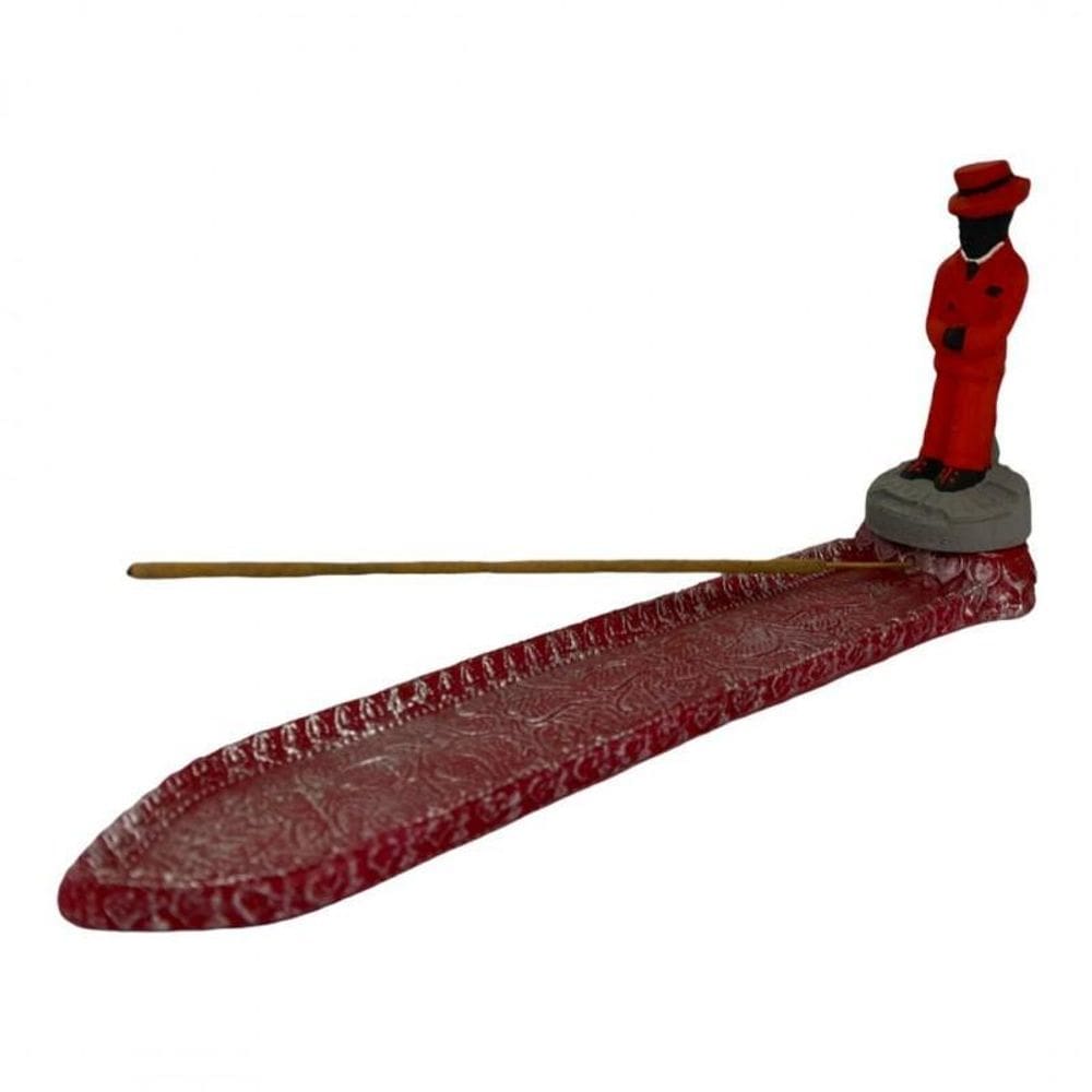 Incensário Régua Zé Pelintra Em Resina 24 Cm-Escolha A Cor
