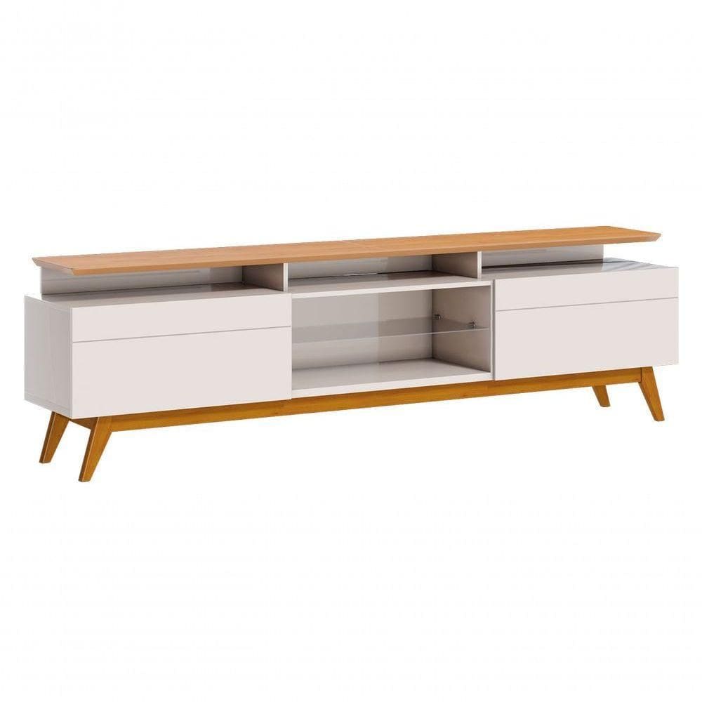 Rack Classic +2g 2.2 Off White Com Nature - Imcal Móveis