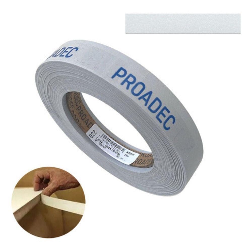 Fita De Borda Pvc Cinza Cristal Tx 22Mm X 20M Proadec