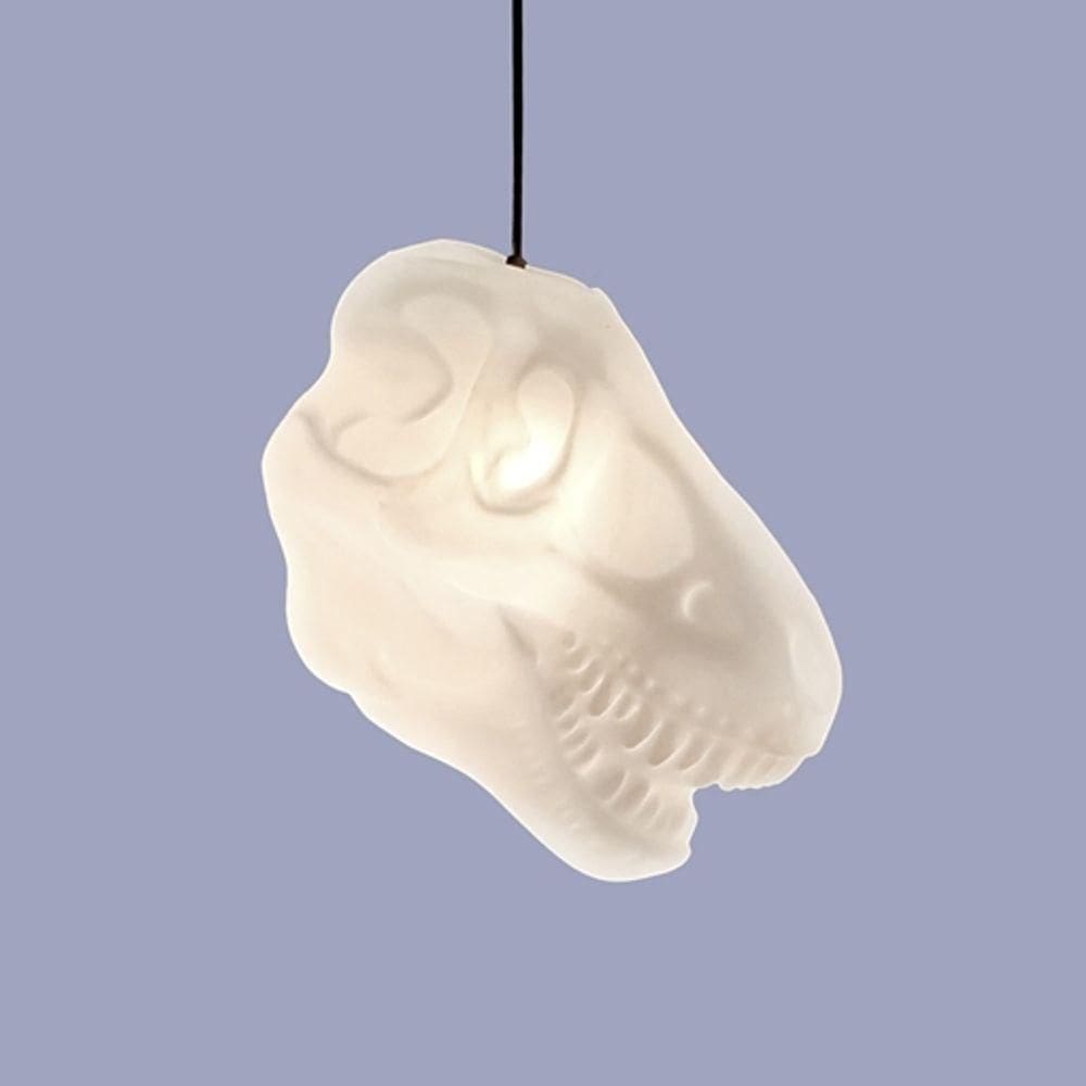 Luminária Crânio T-rex Pendente