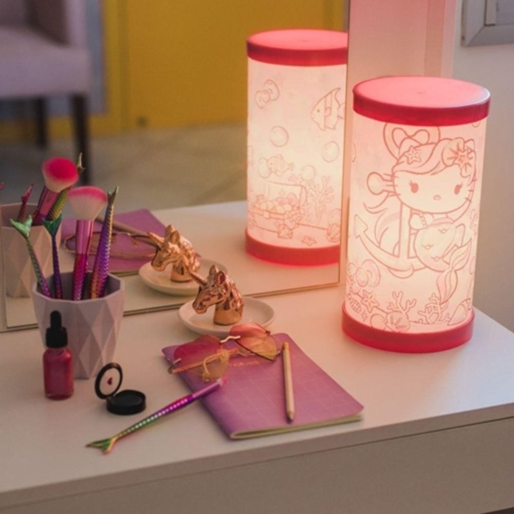 Luminária De Mesa Hello Kitty Sereia Bivolt