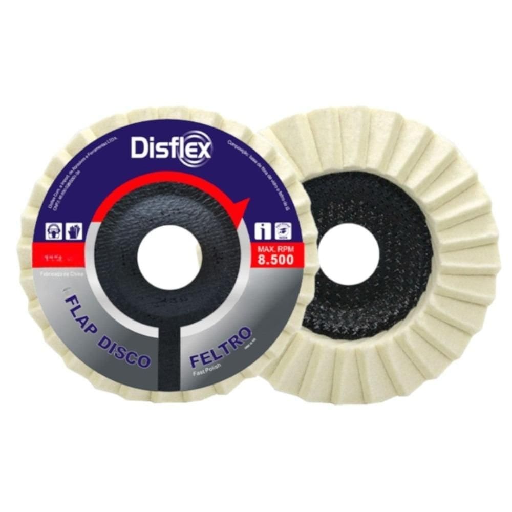 Disco De Polimento Flap-Disc 4.1/2Pol Fast Polish - Disflex