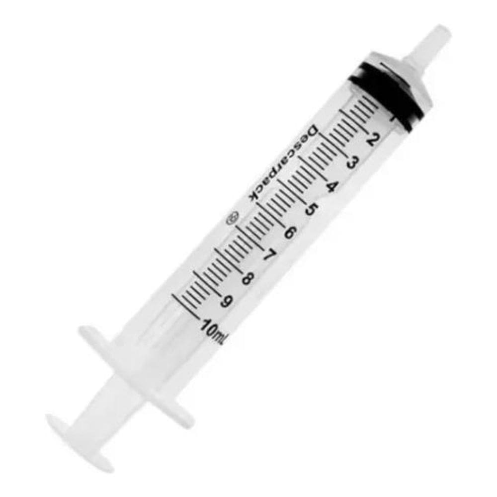 2X Seringa 10Ml Sem Agulha Luer Slip Descarpack Cx 100Un Cap