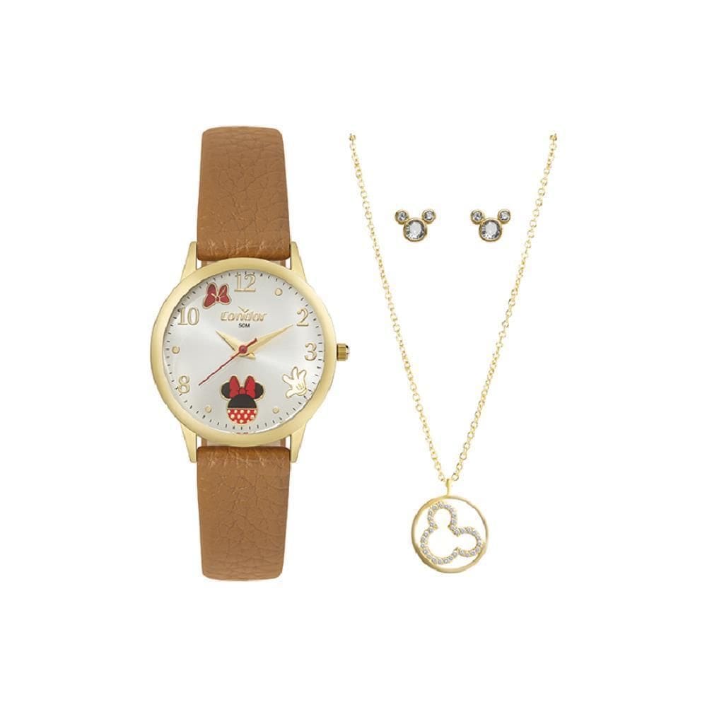 Relógio Condor Feminino Ref: Co2035Nkv/K5K Dourado Minnie +
