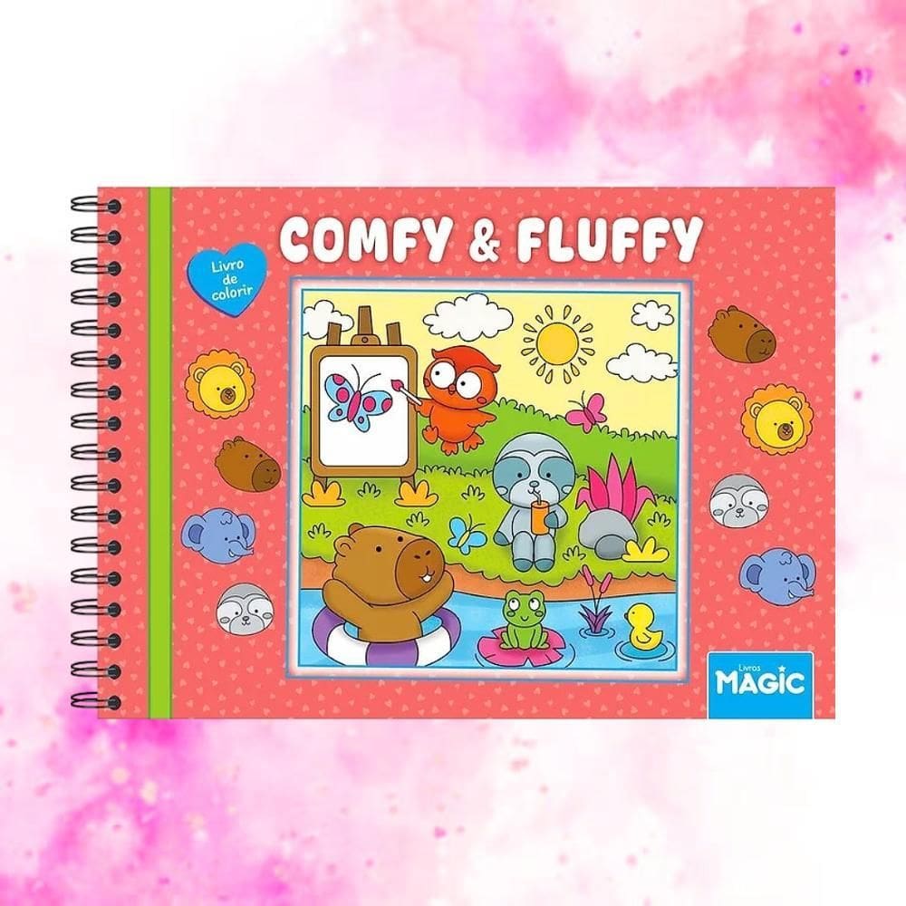 Livro De Colorir Tiktok Comfy E Cozy 96 Folhas