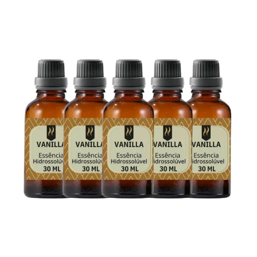 Super Kit 5 Essências A Base Água Hidrossolúvel 30Ml Difusor