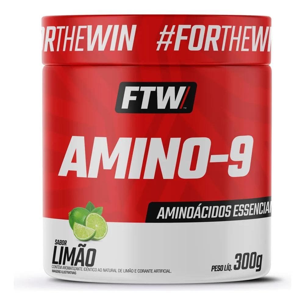 2X Amino-9 Essenciais Pote 300G Sabor Limão - Ftw
