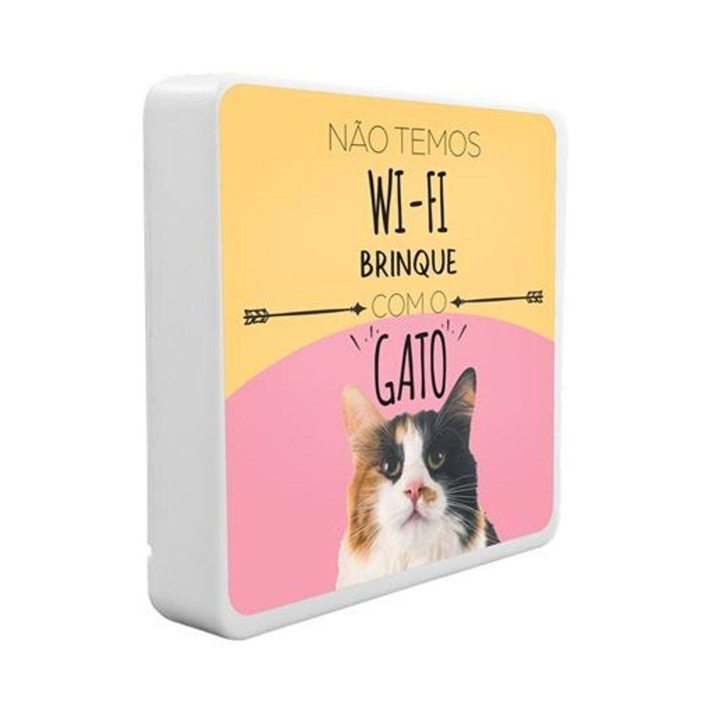 Luminária Box Slim Wifi Cat Usb