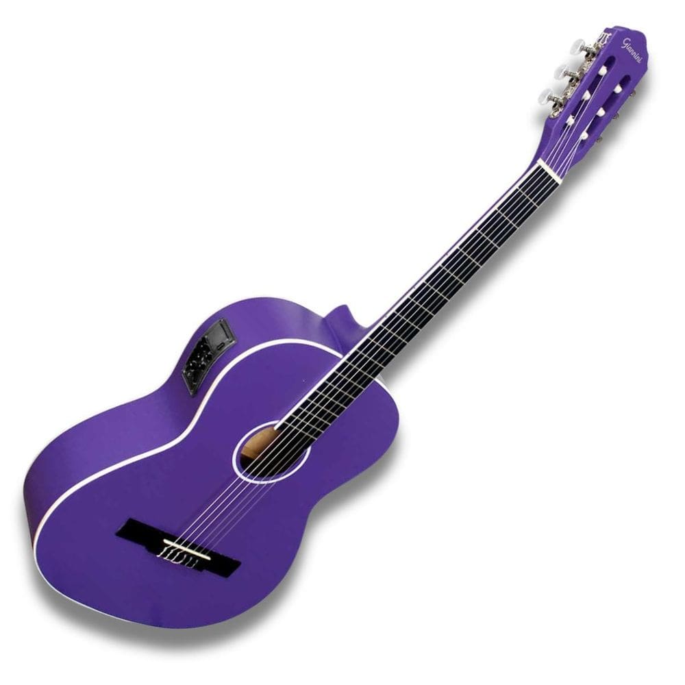 Violão Nylon Elétrico Clássico Giannini N14Eqpps Roxo Glíter