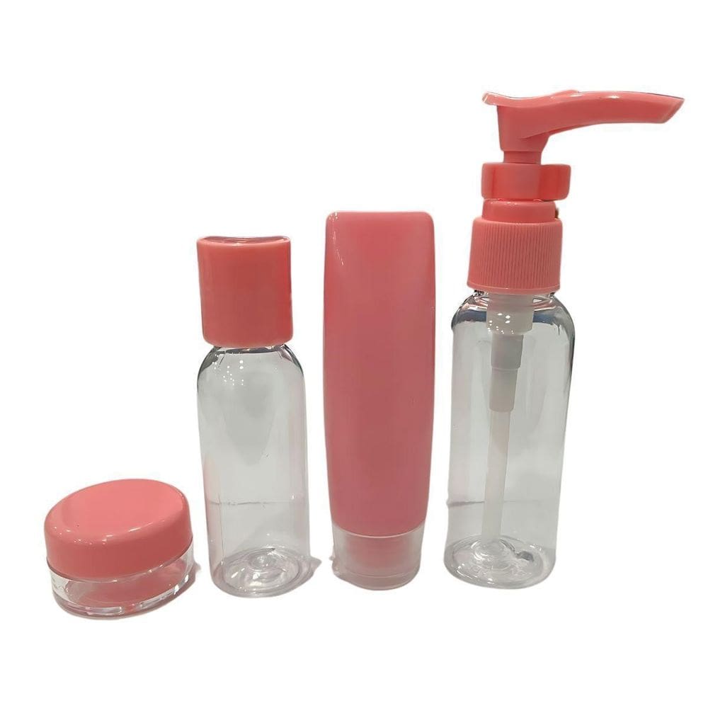 Empty Bottle Set Kit Frascos Variados De Viagem Rosa