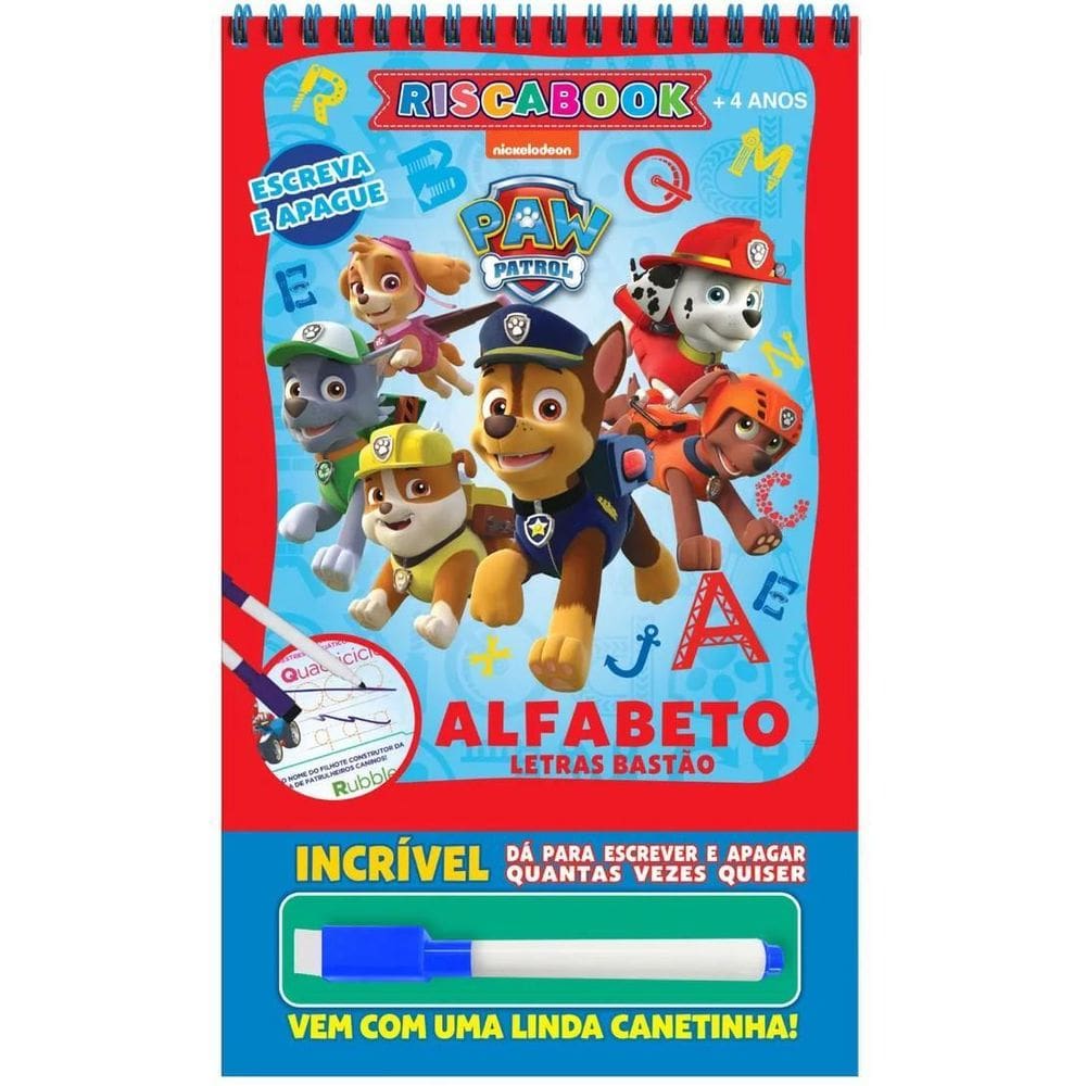 Escreva E Apague - Riscabook - Patrulha Canina