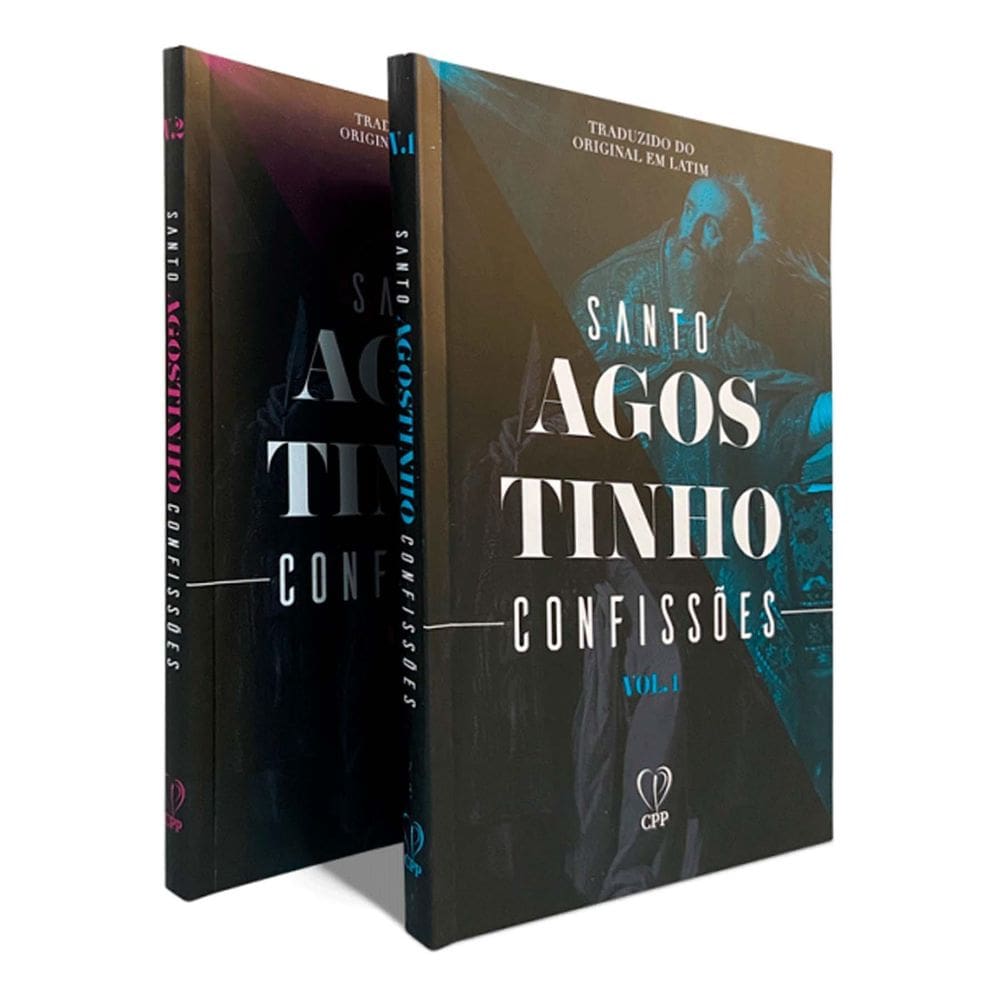Box Confissões De Santo Agostinho 2 Volumes Capa Brochura