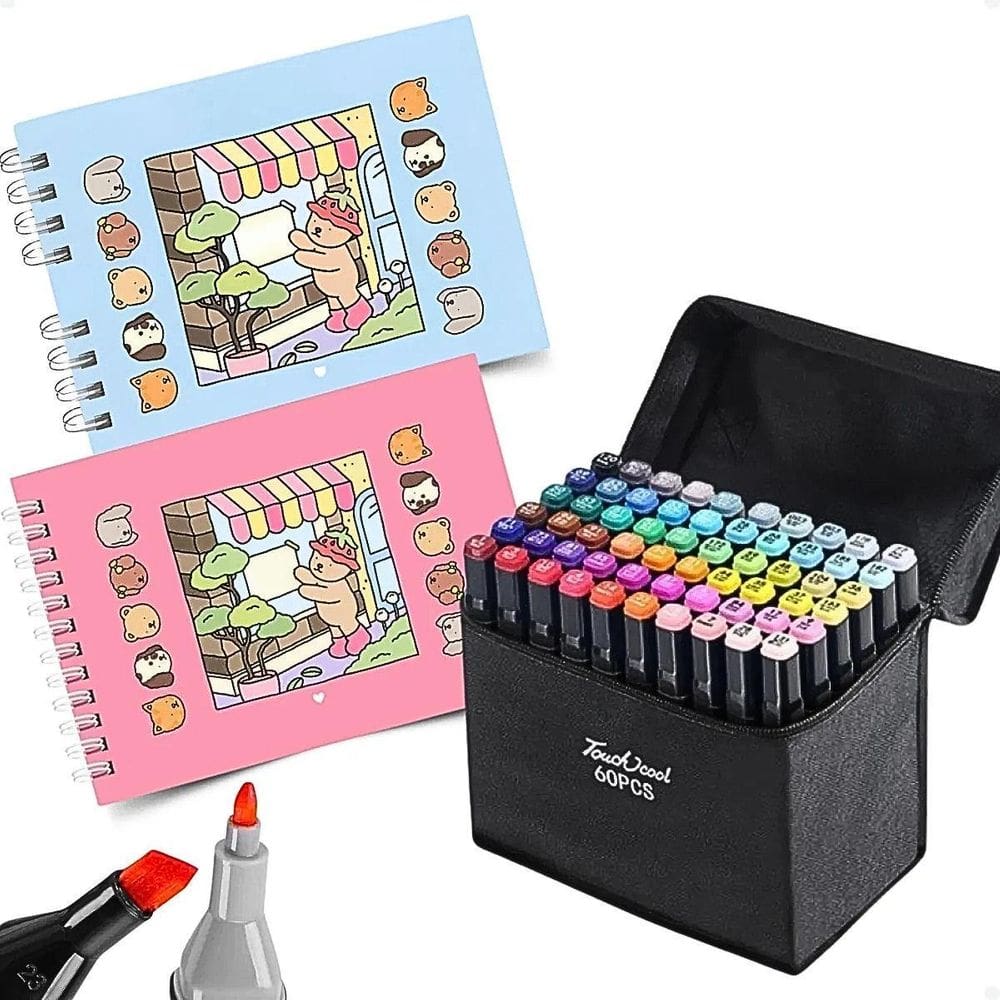 Kit 2 Livros Bobbie Goods + 60 Canetinhas Galipto 578163