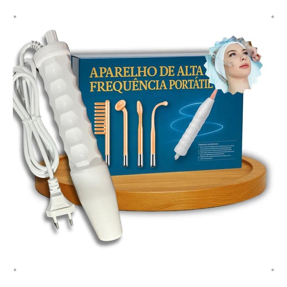 2X Aparelho Estética Alta Frequência Portátil Facial E Capil