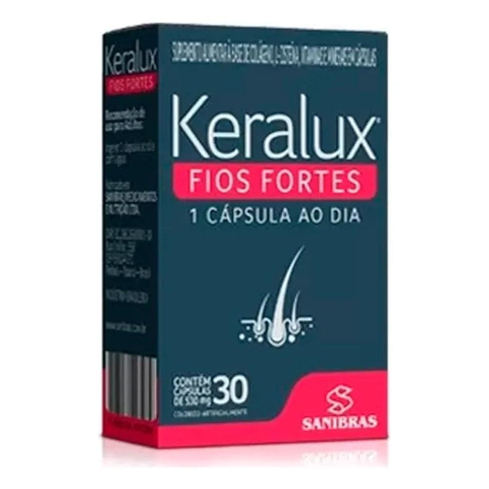2X Keralux - 530Mg  30 Caps  - Sanibras Sabor Sem Sabor