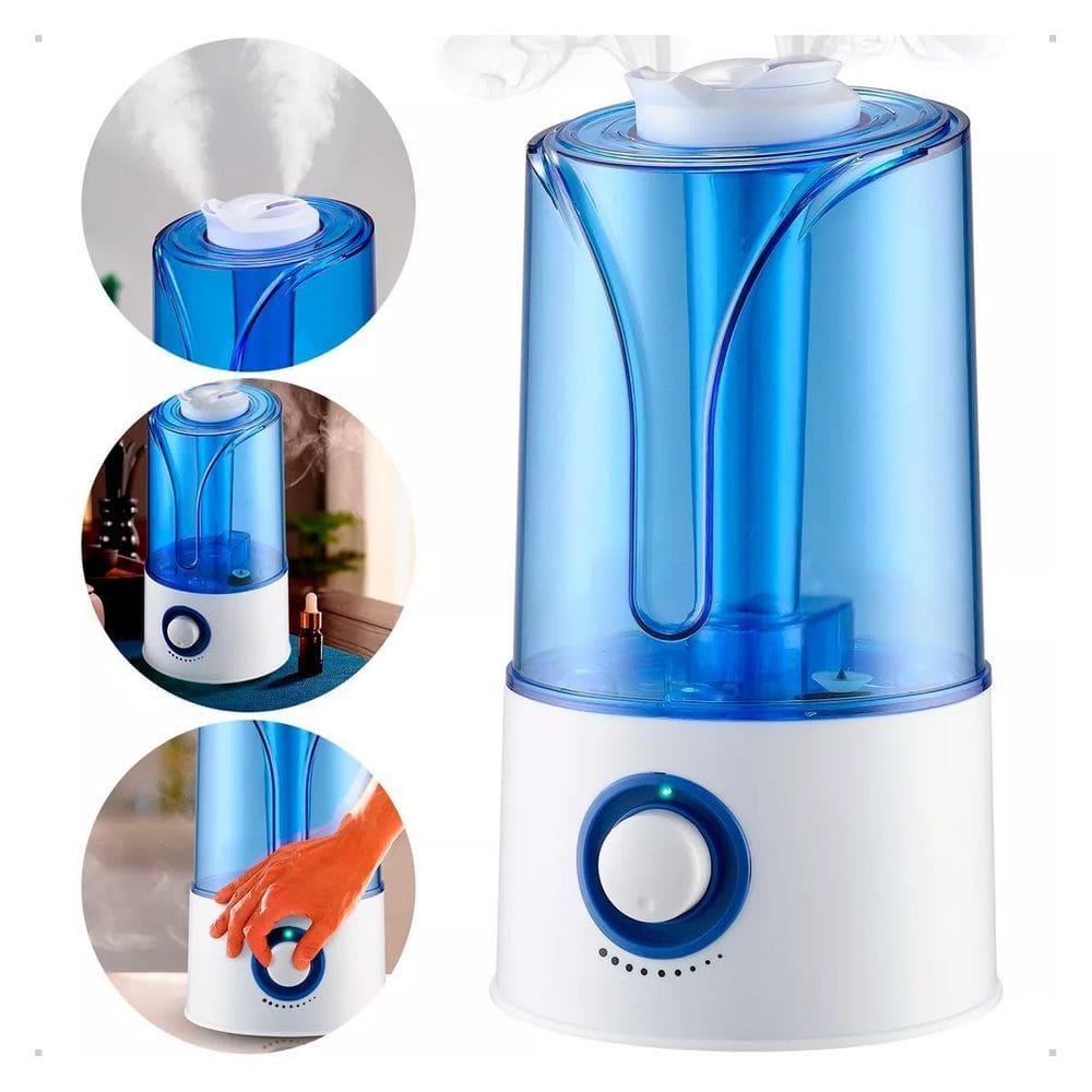 Umidificador De Ar Bivolt Com Lâmpada Led Ultrassônico Para Ambientes Saudáveis