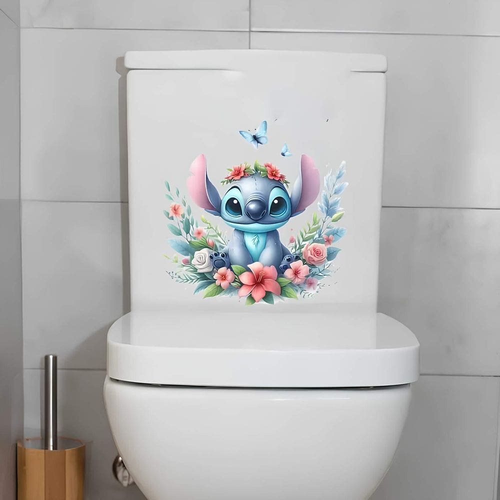 Adesivo De Vaso Sanitário Stitch Mod19