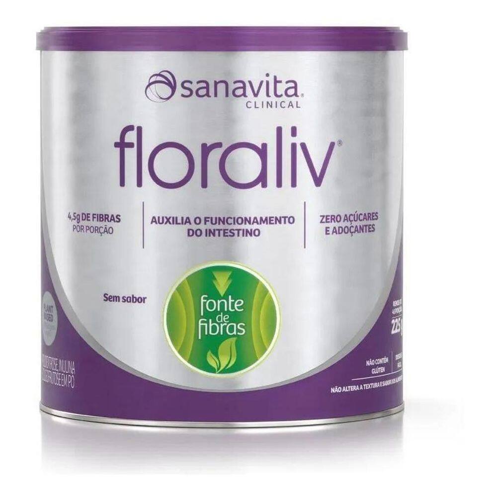2X Floraliv Sanavita Fibras 195G Sabor Sem Sabor