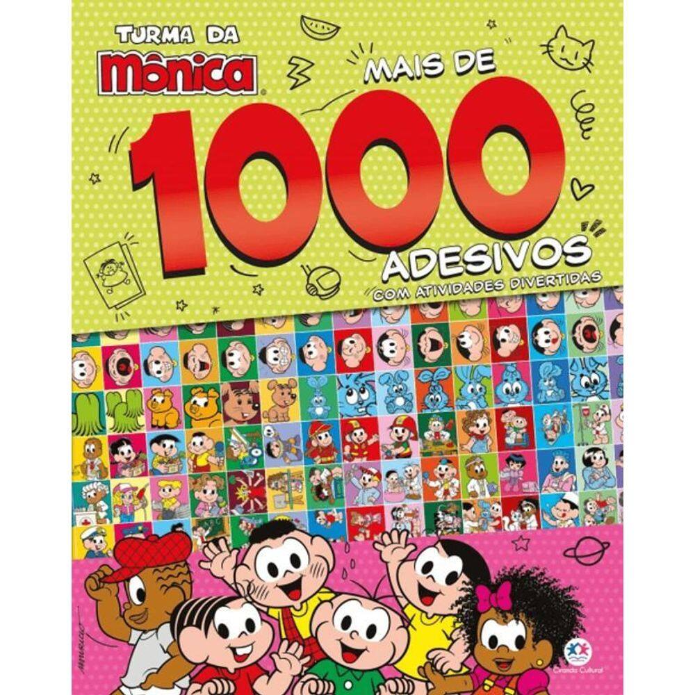 Mais De 1000 Adesivos Com Ativ. Divertidas - Turma Da Mônica