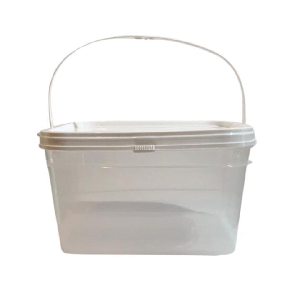 Balde Para Amaciante 2.4L Transparente-Kit 7 Pçs