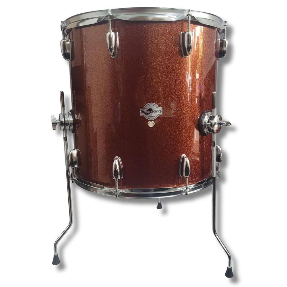 Surdo 16 X 16 Aro 2Mm 8 Afinações Orange Sparkle Spanking