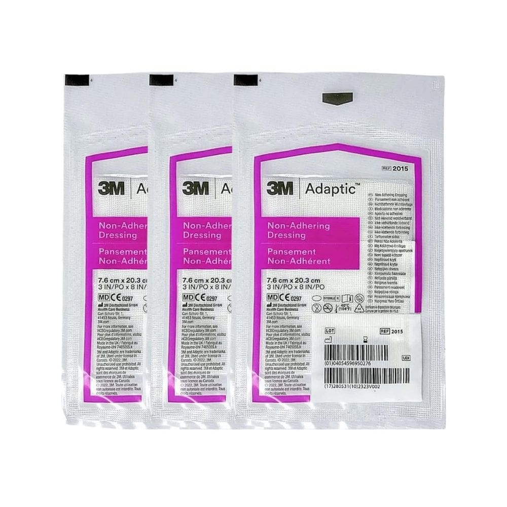 Kit 3 Curativo Não Aderente Adaptic 7,6 X 20,3Cm 3M
