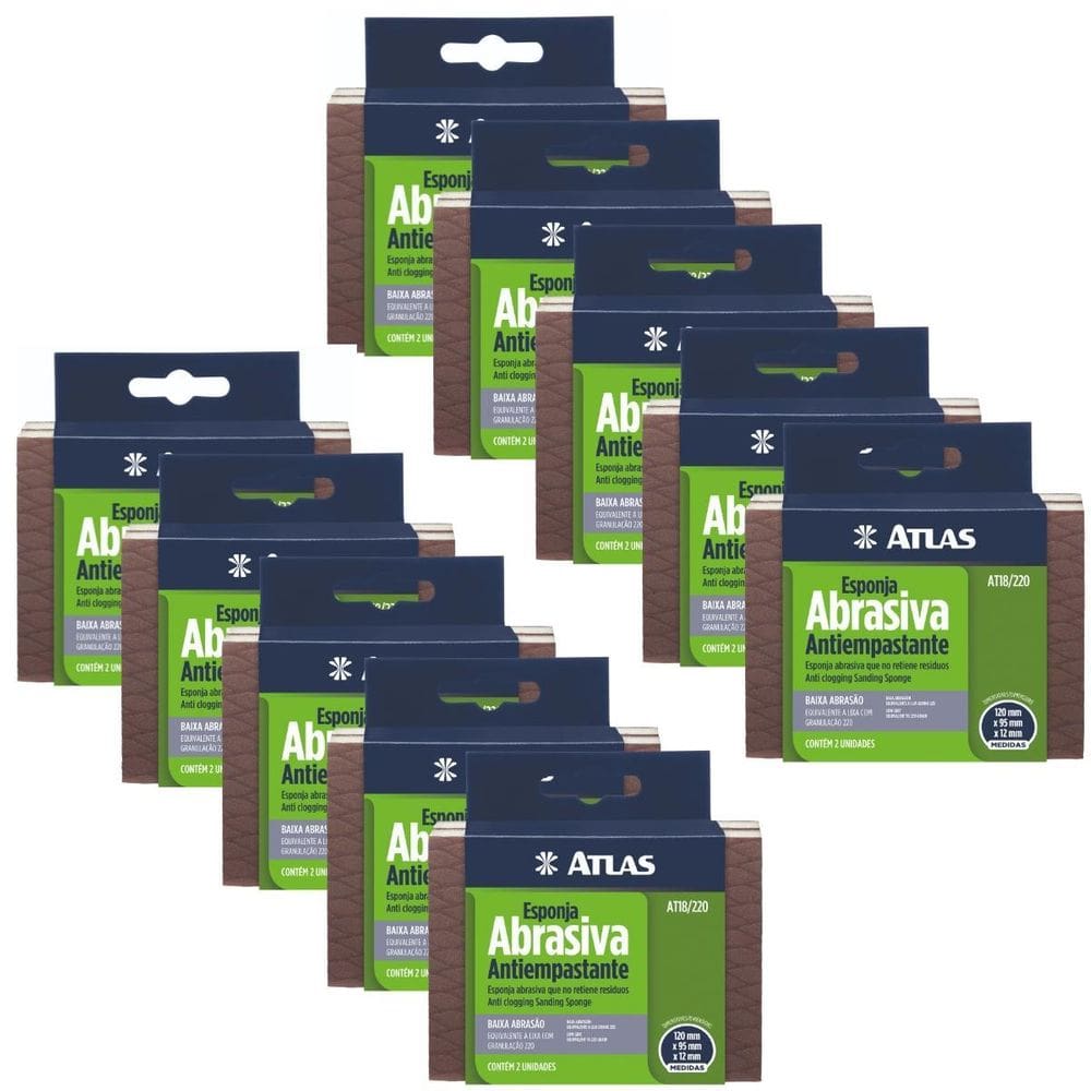 Kit 20 Esponjas Flexíveis Baixa Abrasividade Antiempastante