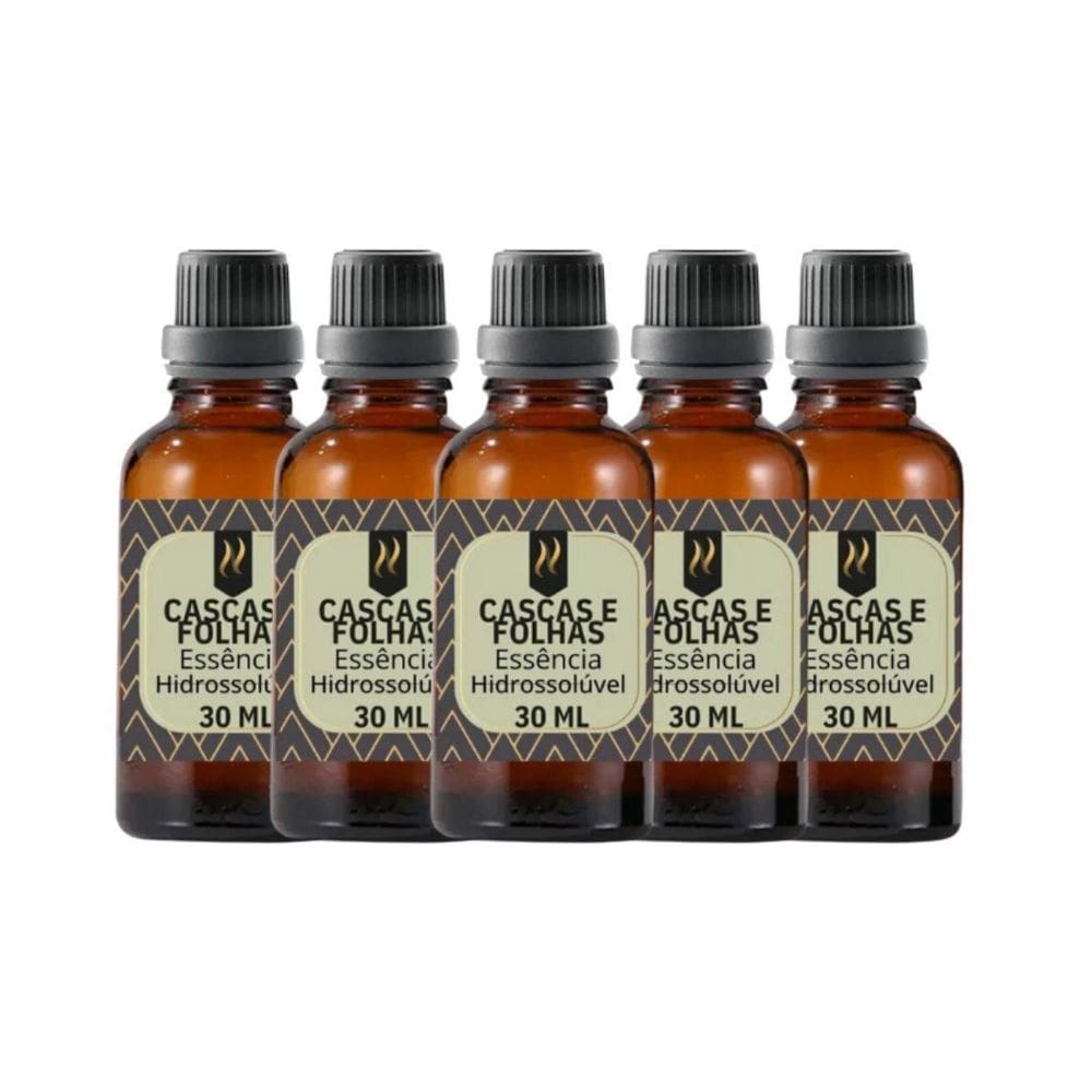 Super Kit 5 Essências A Base Água Hidrossolúvel 30Ml Difusor