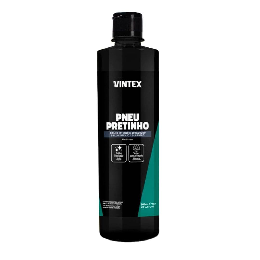 Pneu Pretinho Brilho Intenso E Duradouro 500Ml - Vintex