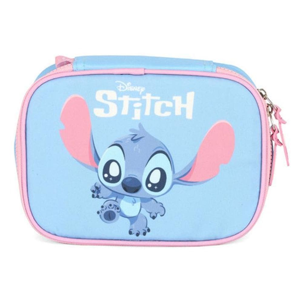 Estojo 100 Pens Grande Escolar Juvenil  Stitch Fofo