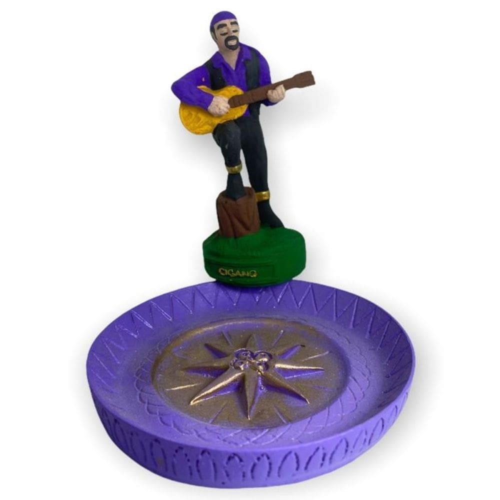 Incensário Cigano 12Cmresina Umbanda Candomblé-Selecione Cor