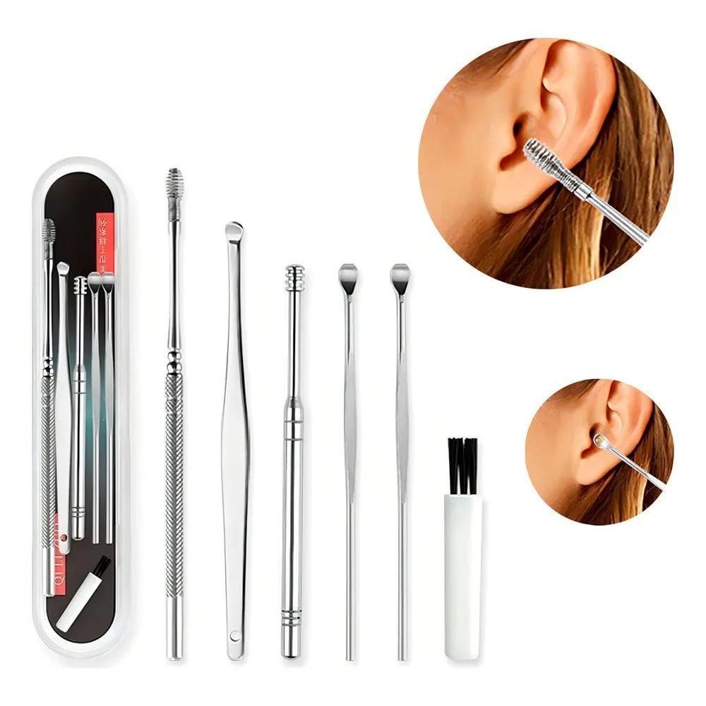 2X Cotonete Fácil Removedor Limpeza Cera De Ouvido Orelha Sa