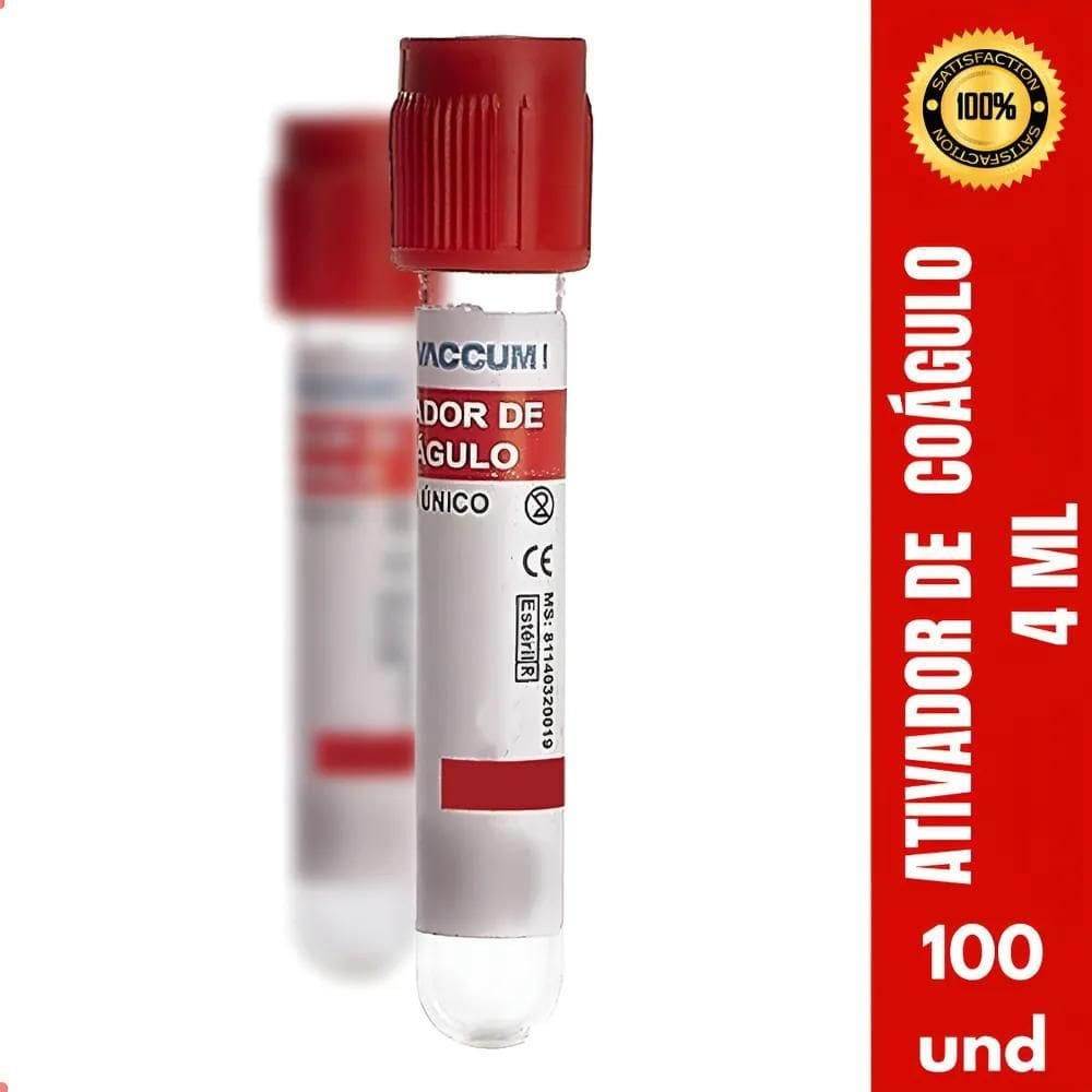 MP - 2X Tubo Coleta Sangue Ativador De Coa gu