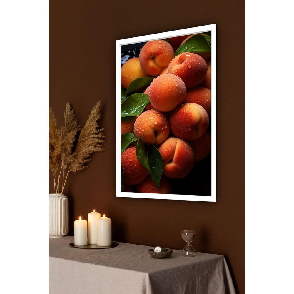 Quadro Decorativo Fotografia Pêssegos - 70X50Cm