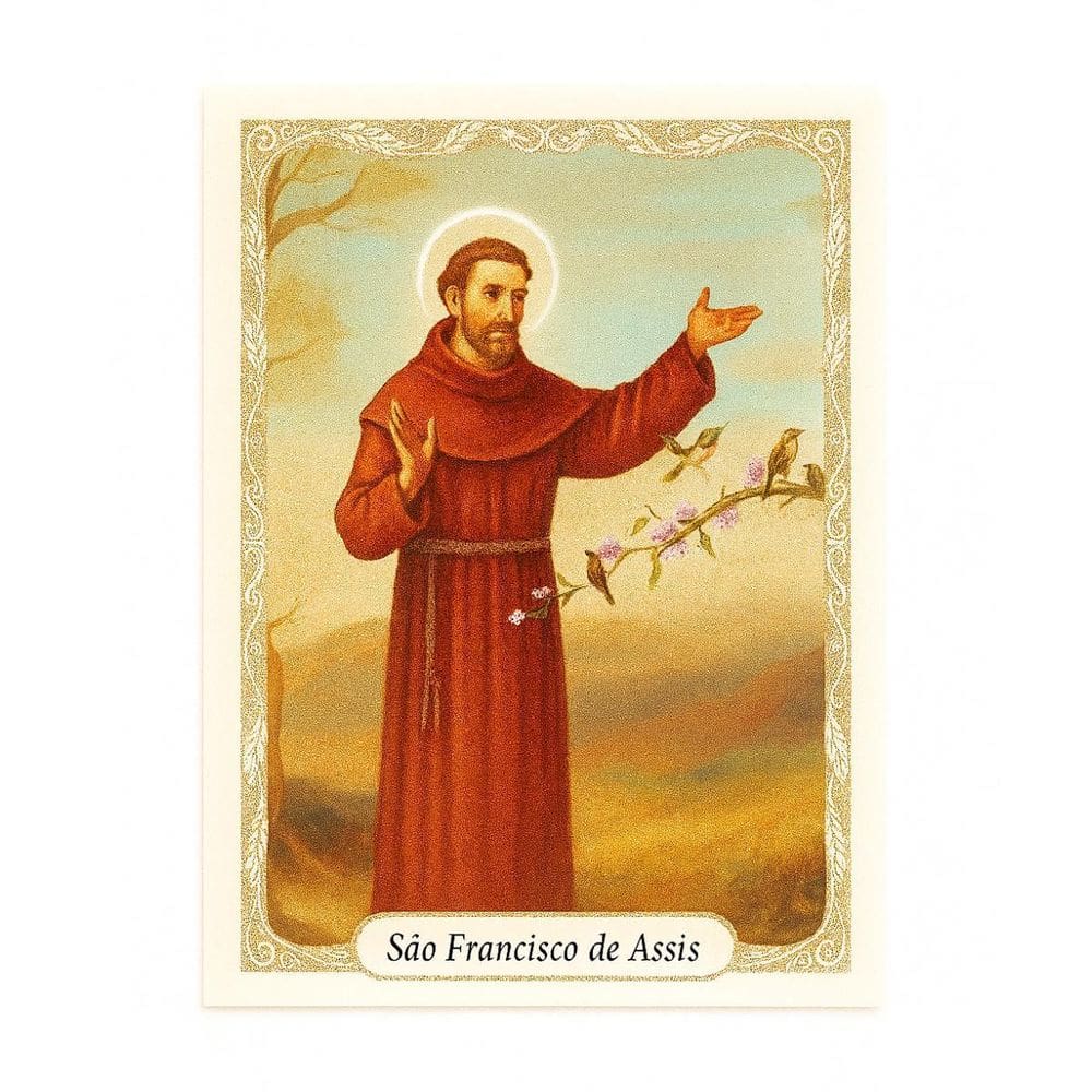 MP - Folheto De Orac o es Santos Da Fe  6 Cm