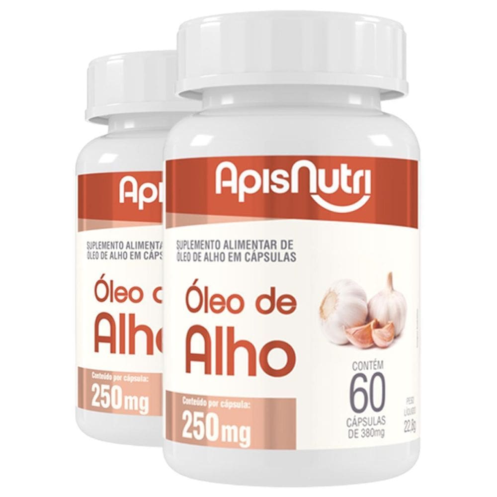 MP - Kit 2 O leo De Alho Apisnutri 60 Ca psul
