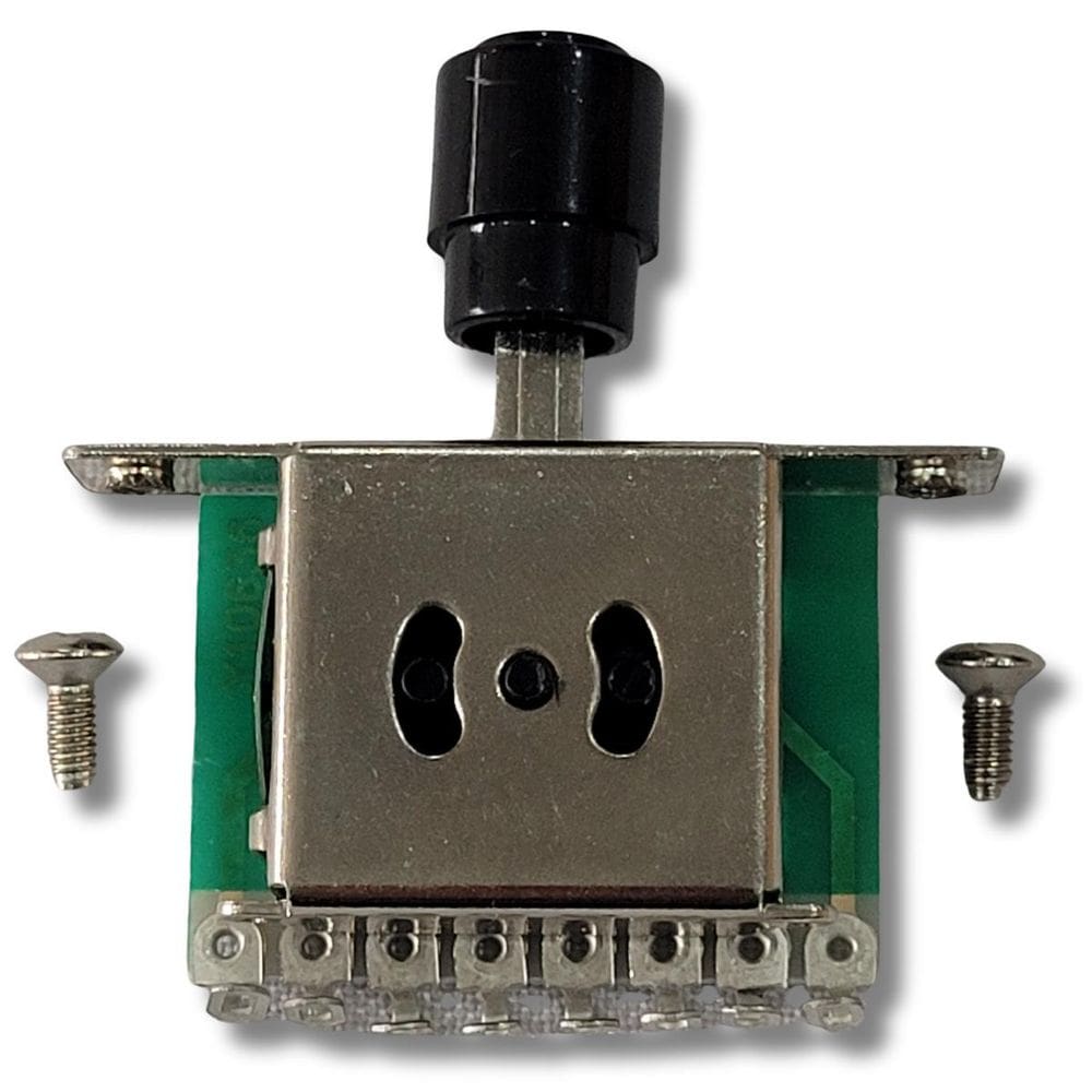 Chave Seletora Tele Standard 3 Posições Pacote Com 6 Preto