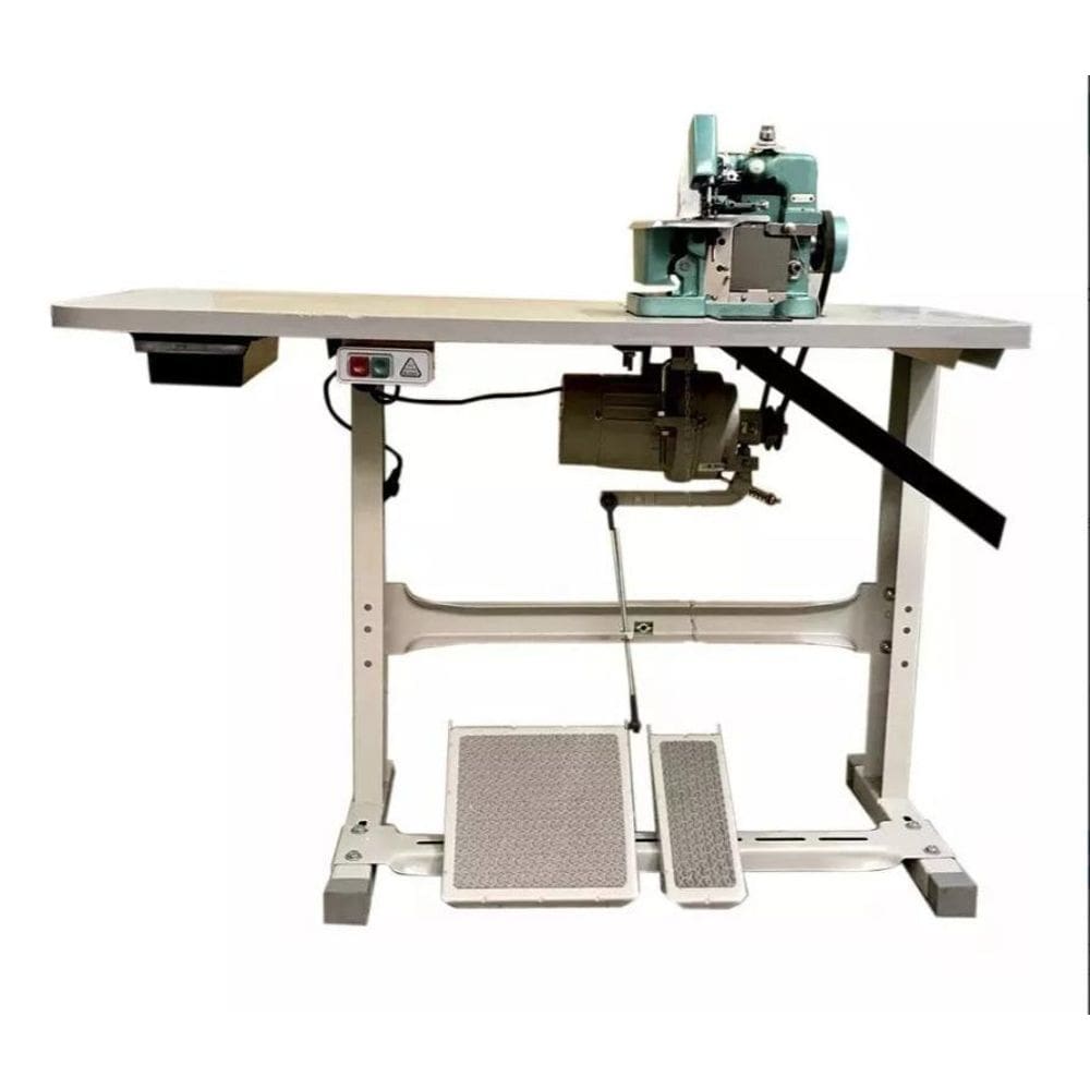 Overlock Semi Industrial Com Motor Grande Bivolt+Mesa