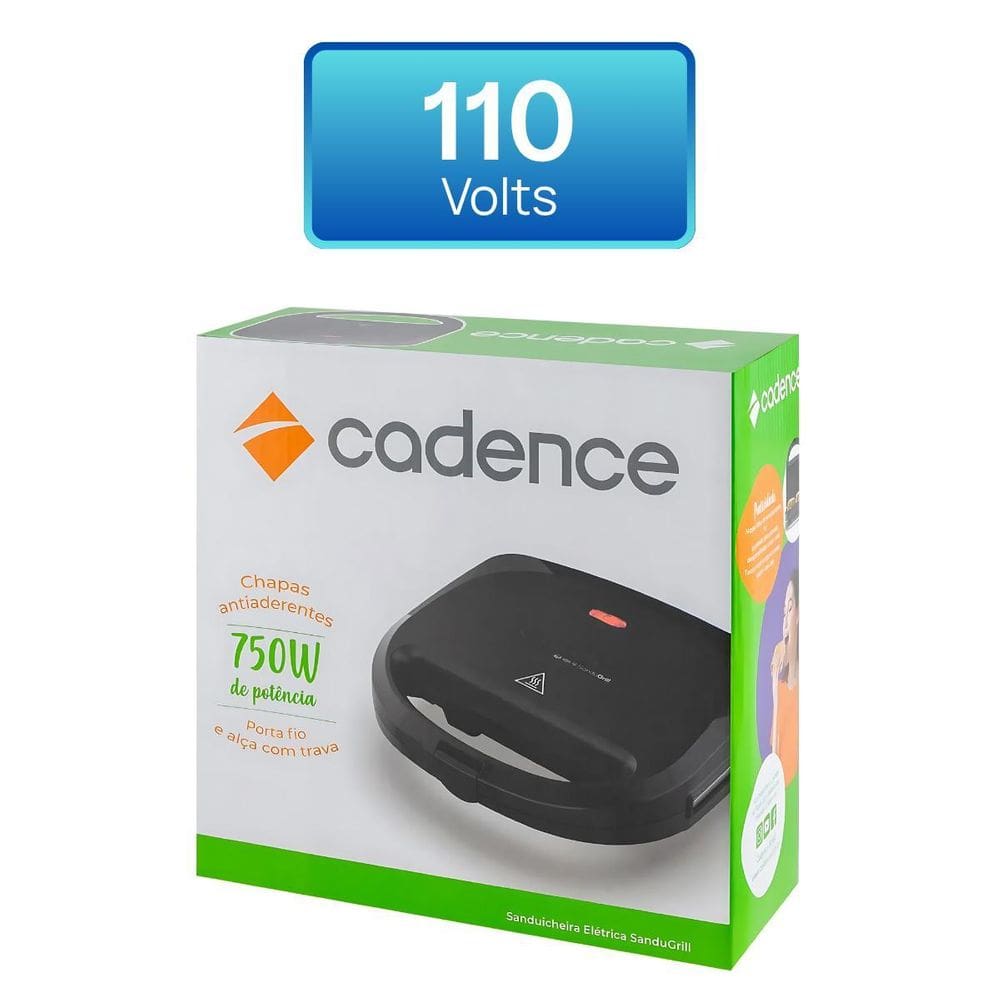 Sanduicheira Cadence Sandugrill San230 Antiaderente 110V