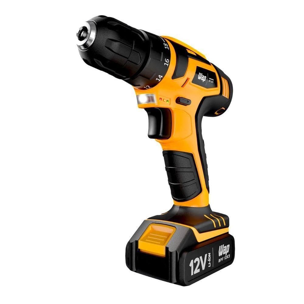 Parafusadeira Furadeira A Bateria De Lítio 12v Wap Bpf 12k3
