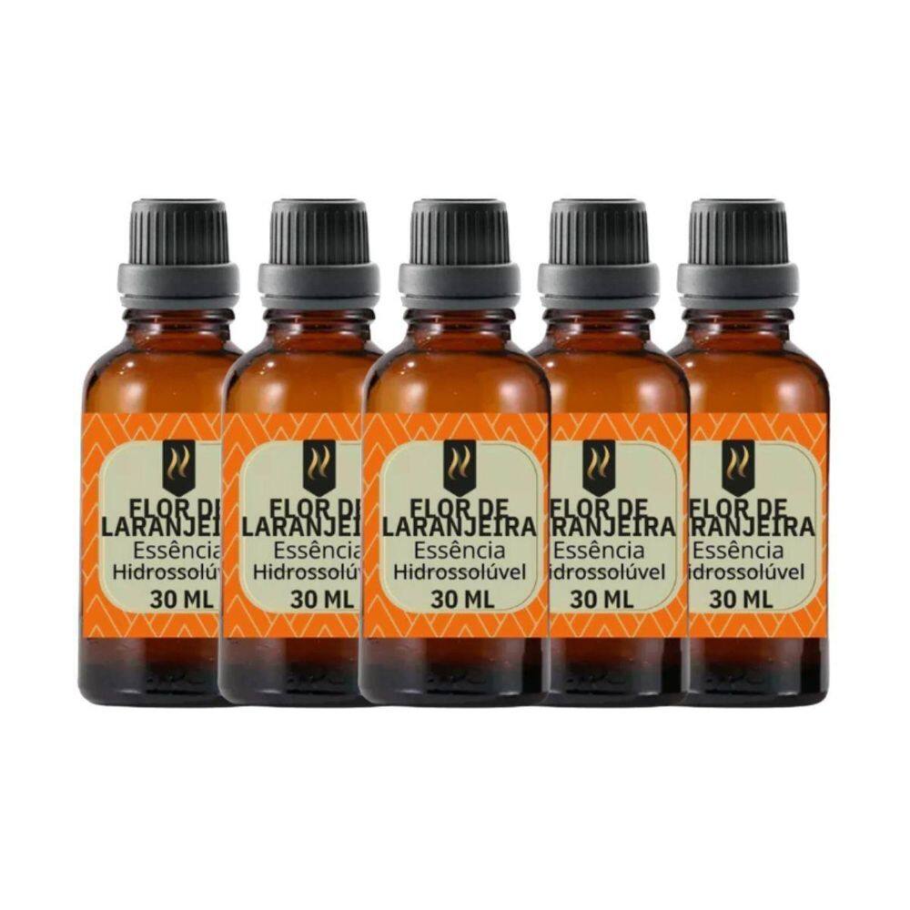 Super Kit 5 Essências A Base Água Hidrossolúvel 30Ml Difusor