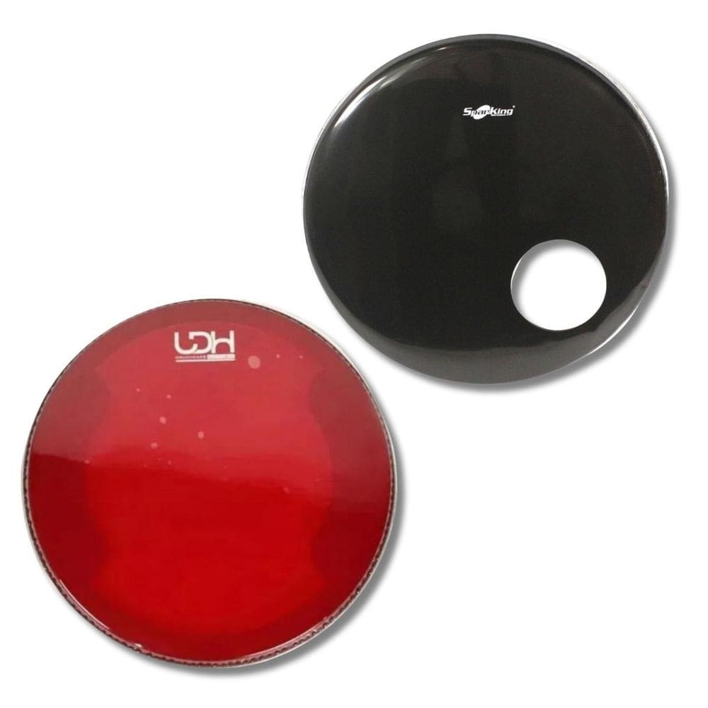 Kit Pele Bumbo 20 Vm Hidráulica + Resposta Drum Muffler Furo