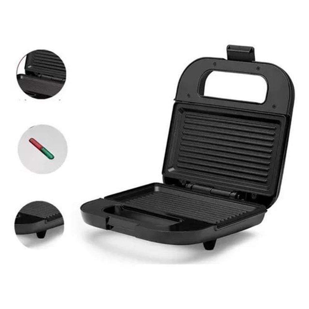 Maquina Para Sanduiches Elétrica Sanduicheira Portátil 110V