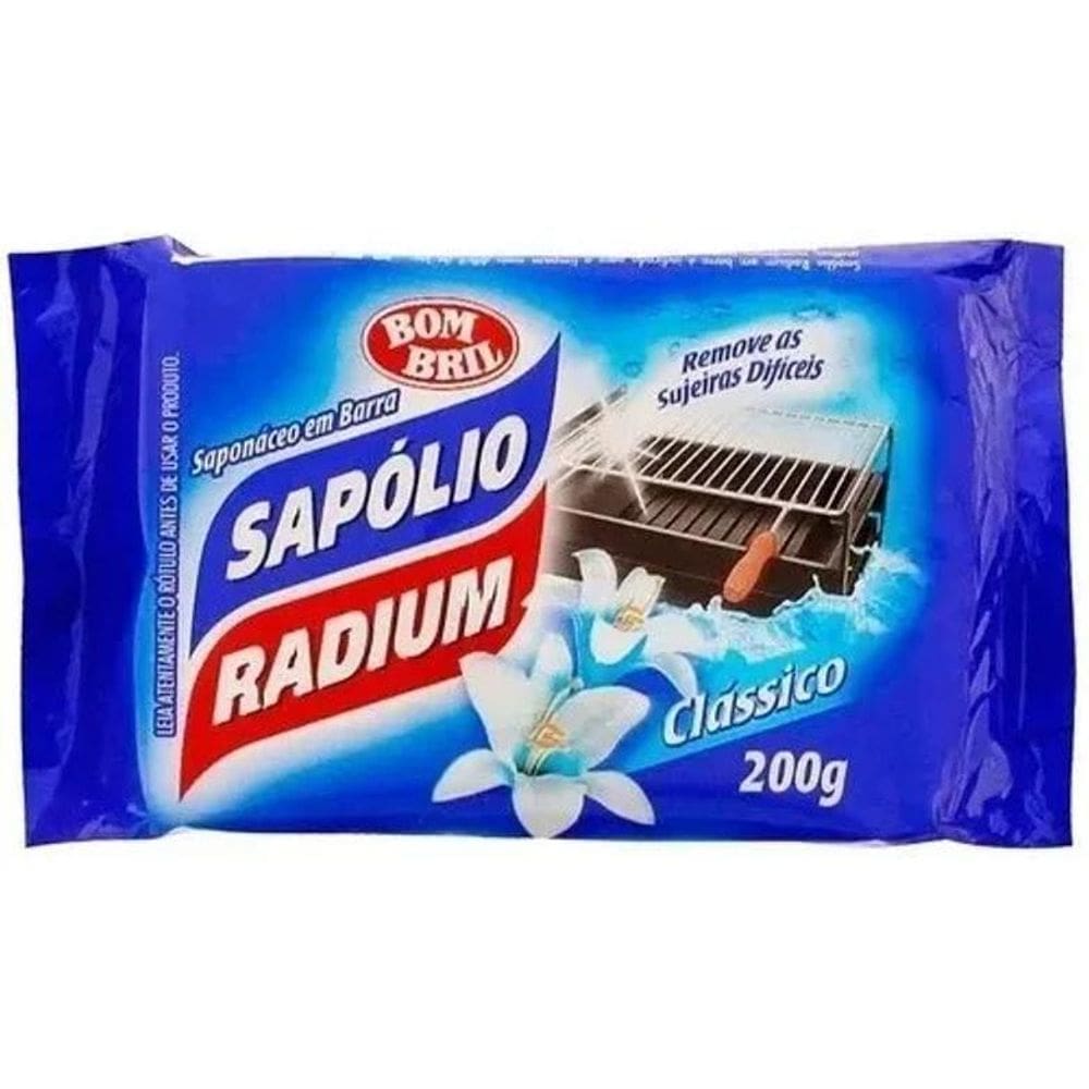 2X Sapolio Radium Saponáceo Em Barra Classico 200Gr
