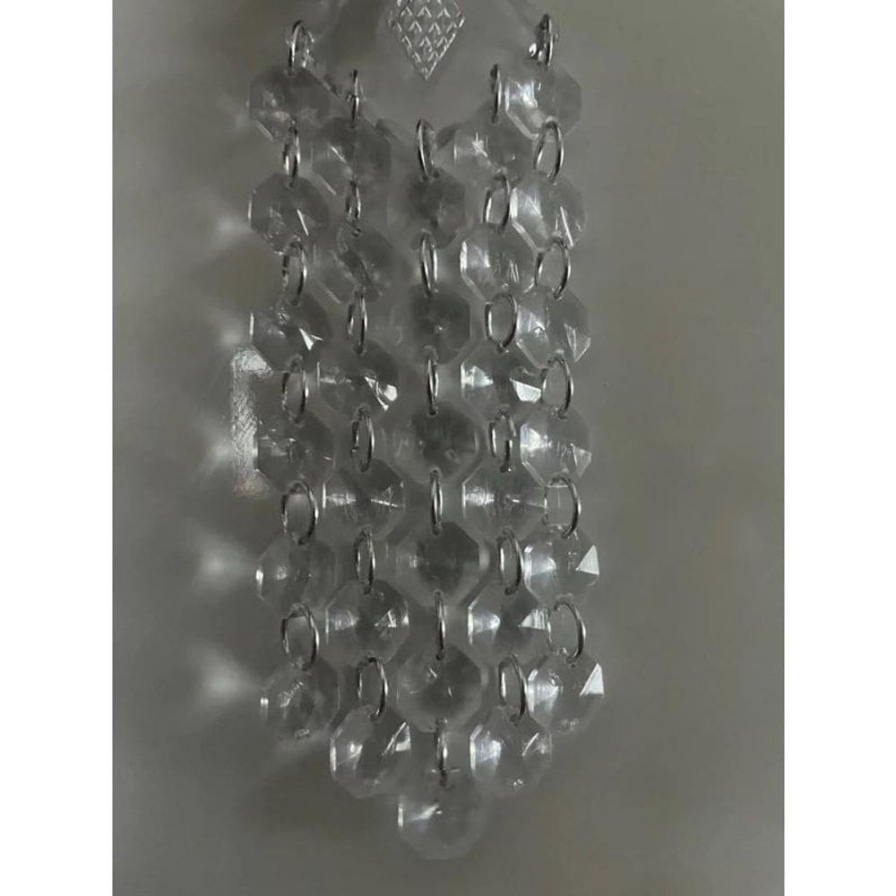 Kit 5 Pingente De Cristais Acrílico Para Lustre