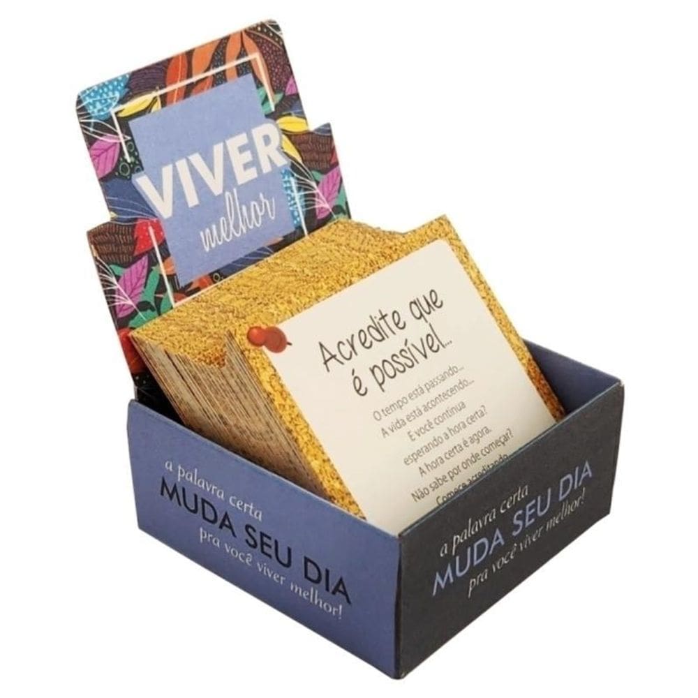 Mensagens Inspiradoras Box Otimismo Diário + Presente