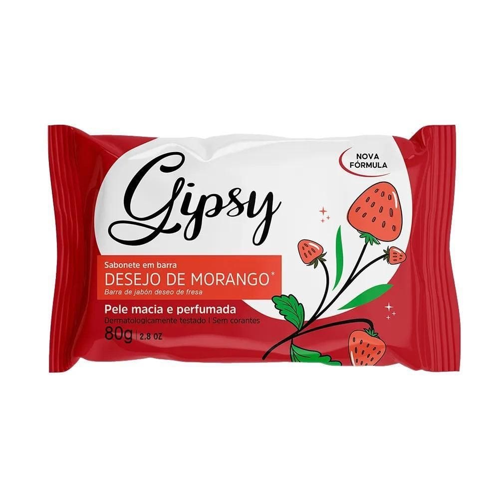 Kit 12 Sabonetes Cremosos Gispy 80G 4 Fragrâncias Escolher