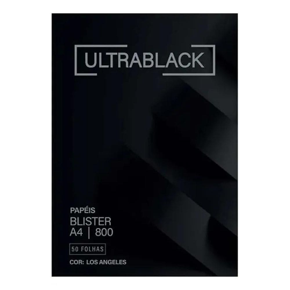 2X 50 Folhas Papel Color Plus A4 80G Preto Los Angeles