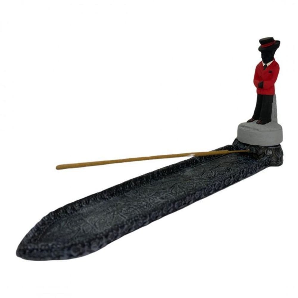 Incensário Régua Zé Pelintra Em Resina 24 Cm-Escolha A Cor